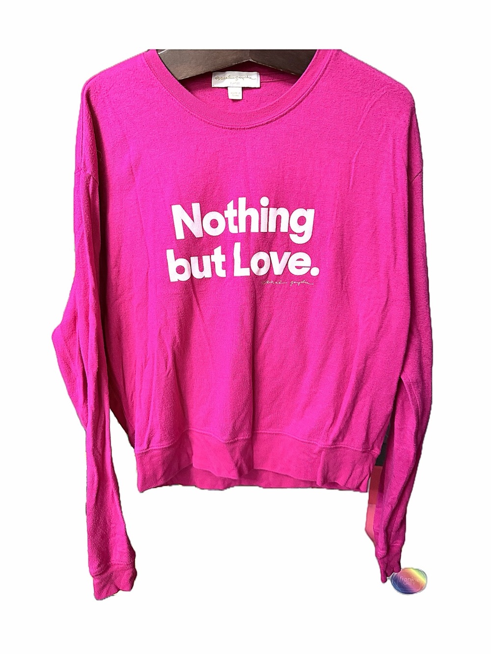 Spiritual Gangster Pink “Nothing But Love” Sweatshirt Size M - Picture 2 of 10
